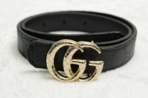GG Print Belt Black/Gold
