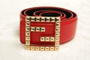 FF Belt Studded Red