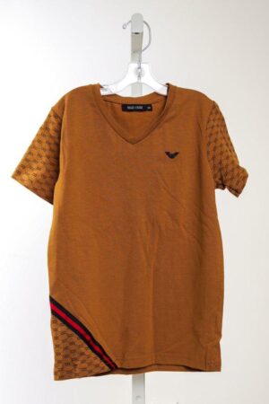 GG Boys V-Neck Shirt Brown