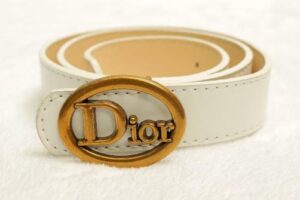 CD Belt White/Gold