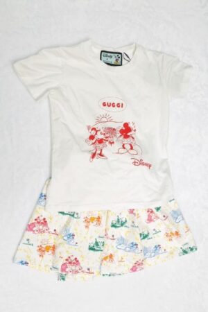 GG 2PC Short Set Red/White