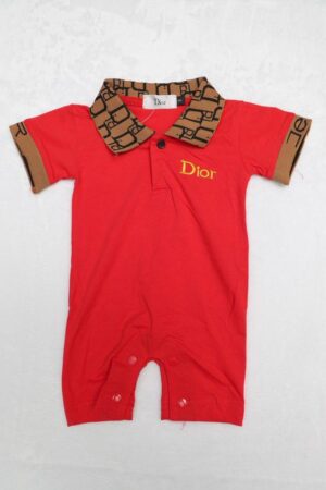 CD Baby Onesie Red/ Tan