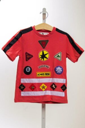 Multi-Patch Shirt Orange
