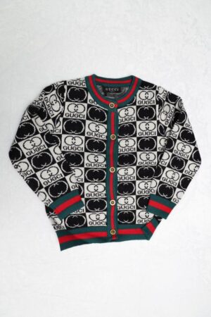 GG Sweater Print Black/White