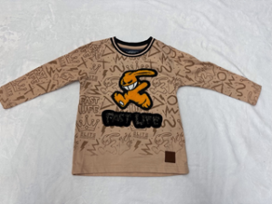 Character Long Sleeve Shirt Tan