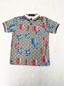 GG R/W/B Collared SHirt