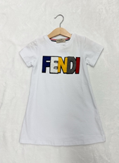 FF Tee SHirt Dress White