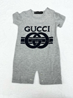 GG Baby Onesie Logo Grey