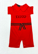 GG Baby Onesie w/ Ribbon Red