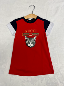 GG Kitty Kat Dress red