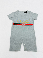 GG Basic Logo Baby Onesie Grey