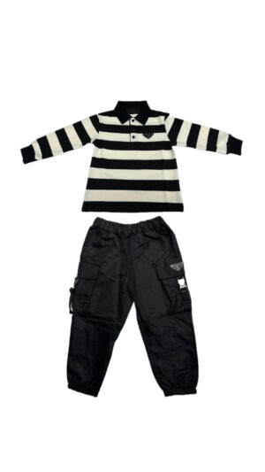 PP Stripe Boys Set
