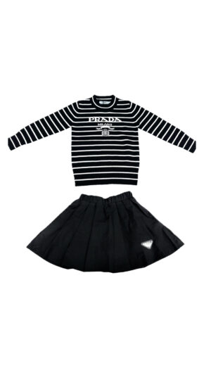 PP Striped Skirt Set